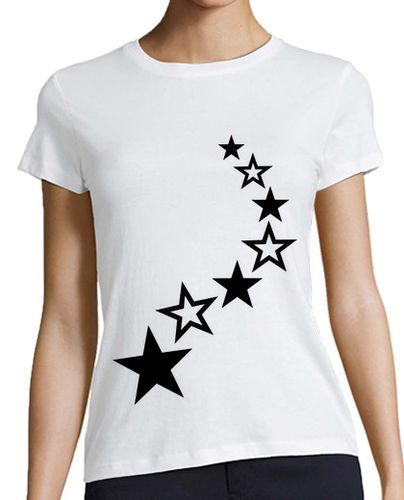 Camiseta mujer estrellas negras - latostadora.com - Modalova