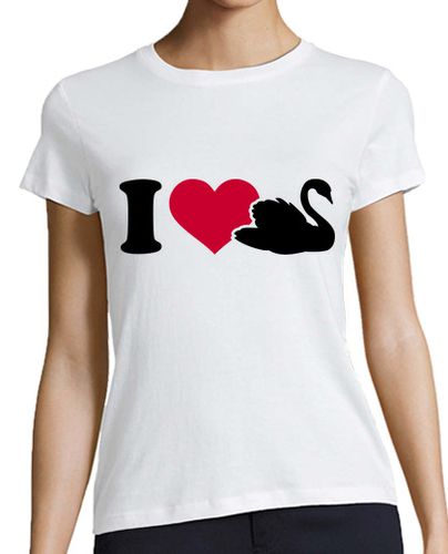 Camiseta Mujer Manga Corta amo cisnes laTostadora - latostadora.com - Modalova