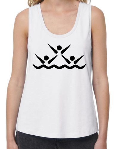 Camiseta mujer sincronizada icono de la natación - latostadora.com - Modalova