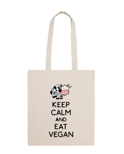 Bolsa De Tela KEEP CALM AND EAT VEGAN laTostadora - latostadora.com - Modalova