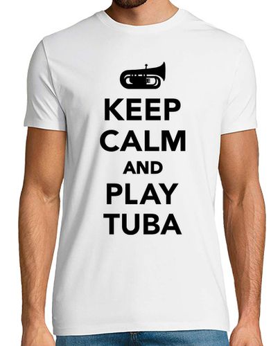 Camiseta mantener la calma y el juego de la tuba - latostadora.com - Modalova