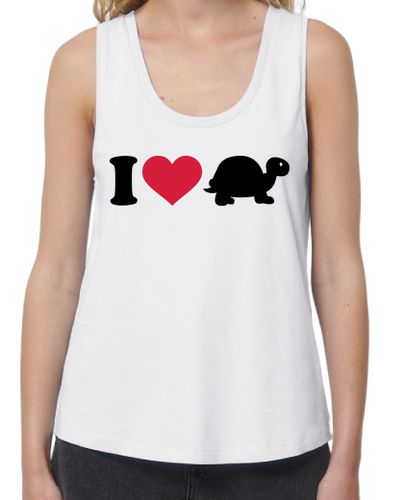 Camiseta mujer amo la tortuga - latostadora.com - Modalova