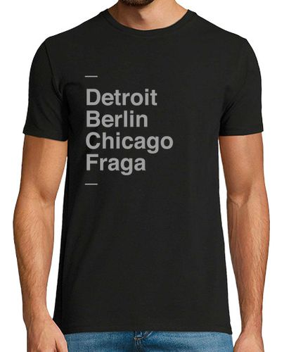 Camiseta Hombre Manga Corta Detroit, Berlin, Chicago, Fraga laTostadora - latostadora.com - Modalova