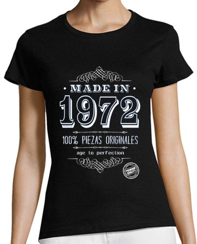Camiseta mujer Made in 1972 - latostadora.com - Modalova
