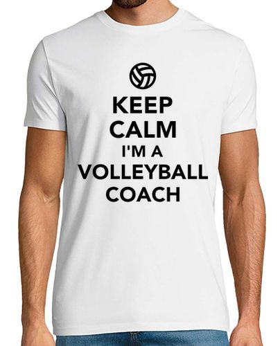 Camiseta mantener la calma que soy un entrenador de voleibol - latostadora.com - Modalova