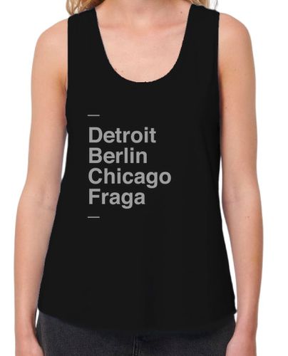 Camiseta mujer Mujer, Detroit, Berlin, Chicago, Fraga - latostadora.com - Modalova