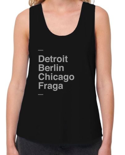 Camiseta Mujer Tirantes Loose Fit Mujer, Detroit, Berlin, Chicago, Fraga laTostadora - latostadora.com - Modalova