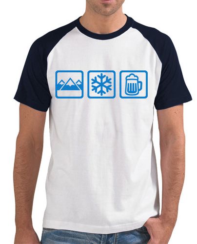 Camiseta cerveza montañas nieve - latostadora.com - Modalova