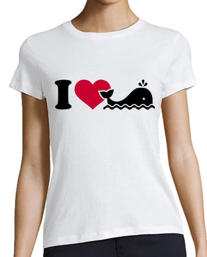 Camiseta mujer amo ballenas - latostadora.com - Modalova