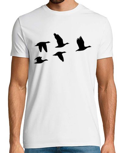 Camiseta gansos que vuelan las aves - latostadora.com - Modalova