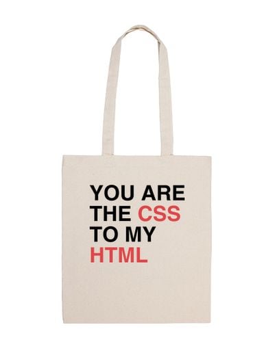 Bolsa De Tela YOU ARE THE CSS TO MY HTML laTostadora - latostadora.com - Modalova