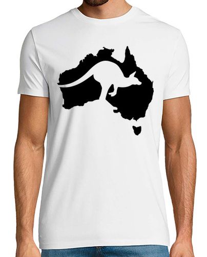 Camiseta Hombre Manga Corta australia mapa de canguro laTostadora - latostadora.com - Modalova