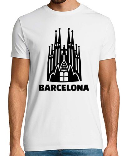 Camiseta Hombre Manga Corta barcelona sagrada familia laTostadora - latostadora.com - Modalova