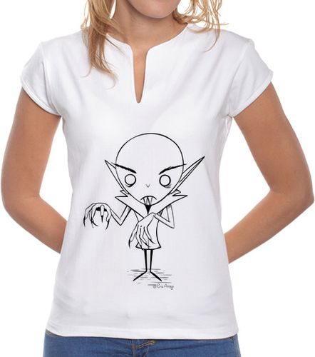 Camiseta mujer Nosferatu - Camiseta cuello Mao - latostadora.com - Modalova