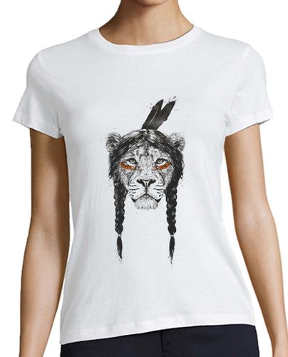 Camiseta mujer Warrior lion - latostadora.com - Modalova