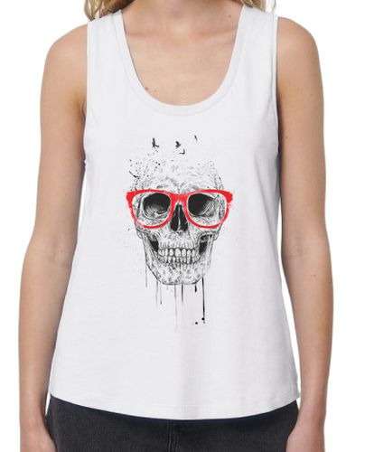 Camiseta mujer Skull with red glasses laTostadora - latostadora.com - Modalova