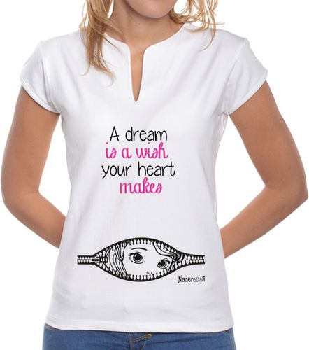 Camiseta mujer princesa sueño es un deseo - collar de - latostadora.com - Modalova