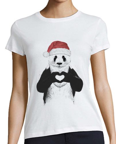 Camiseta mujer Santa panda - latostadora.com - Modalova
