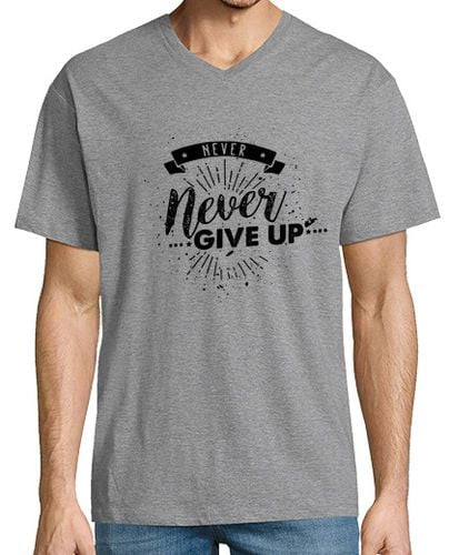 Camiseta Hombre Cuello Pico Never Never Give Up laTostadora - latostadora.com - Modalova