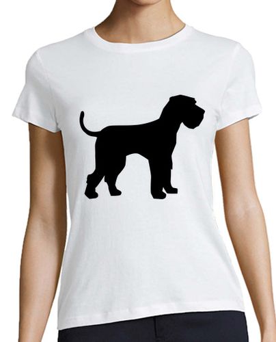 Camiseta Mujer Manga Corta schnauzer gigante laTostadora - latostadora.com - Modalova