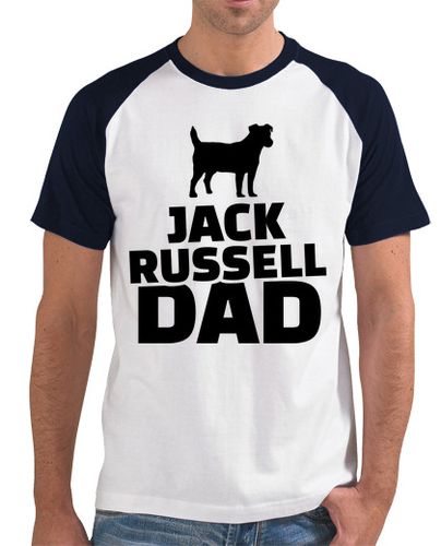 Camiseta Hombre Estilo Béisbol papá de jack russell laTostadora - latostadora.com - Modalova