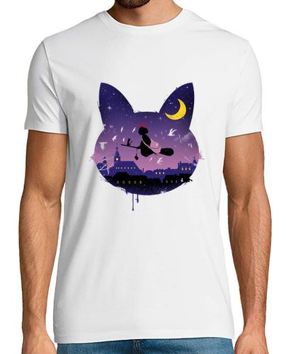 Camiseta camiseta mens paseo gato medianoche - latostadora.com - Modalova
