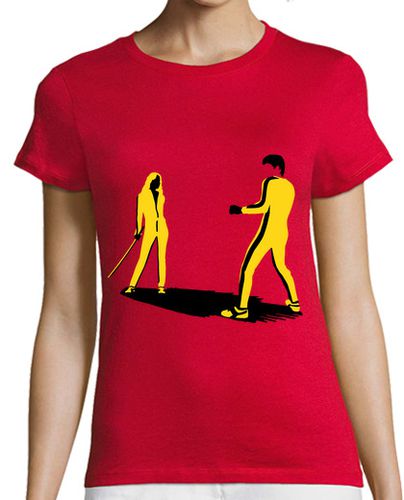 Camiseta mujer Bruce Lee vs. Black Mamba - latostadora.com - Modalova