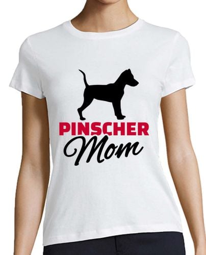 Camiseta Mujer Manga Corta mamá del pinscher laTostadora - latostadora.com - Modalova