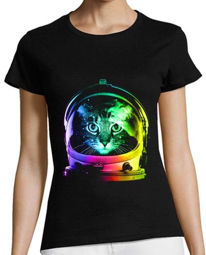 Camiseta mujer gato astronauta laTostadora - latostadora.com - Modalova