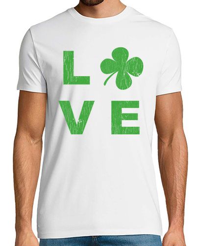 Camiseta amor irlandés verde cuadrado - latostadora.com - Modalova