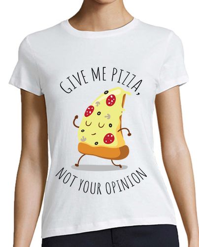 Camiseta mujer Give me Pizza - latostadora.com - Modalova
