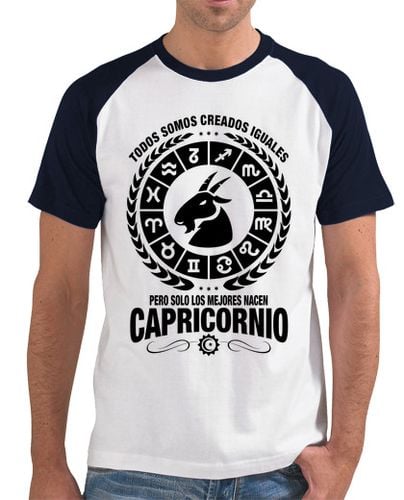 Camiseta Hombre Estilo Béisbol Solo los mejores nacen Capricornio laTostadora - latostadora.com - Modalova