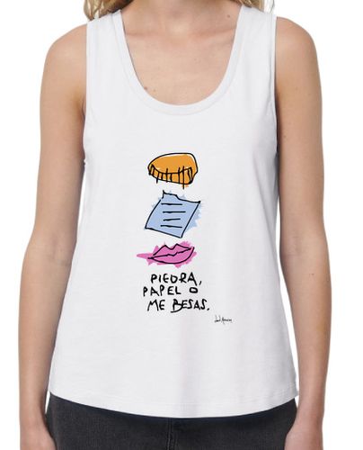 Camiseta mujer PIEDRA, PAPEL o ME BESAS - latostadora.com - Modalova