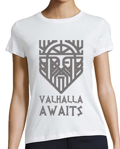 Camiseta mujer Valhalla Awaits - latostadora.com - Modalova