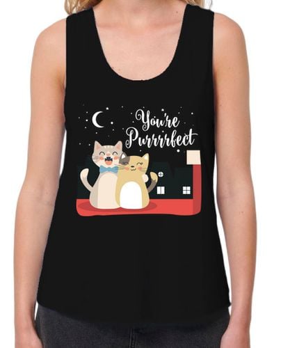 Camiseta Mujer Tirantes Loose Fit Camiseta tirantes "You're Purrrfect" laTostadora - latostadora.com - Modalova