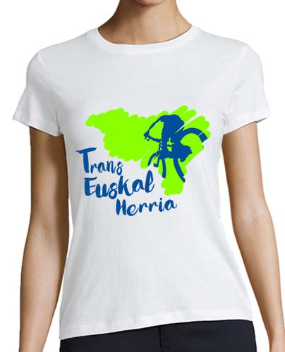 Camiseta mujer Mujer, estilo béisbol, blanca y azul royal - latostadora.com - Modalova