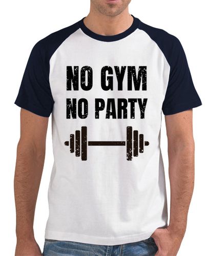 Camiseta Hombre Estilo Béisbol No Gym No Party laTostadora - latostadora.com - Modalova