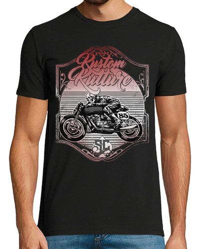 Camiseta Hombre Manga Corta kustom kulture moto skull red laTostadora - latostadora.com - Modalova