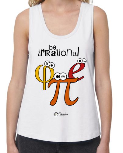 Camiseta mujer Be irrational π φ e (fondos claros) - latostadora.com - Modalova