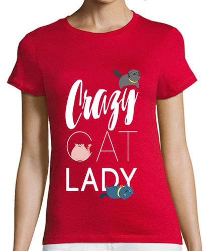 Camiseta mujer Crazy Cat Lady - latostadora.com - Modalova