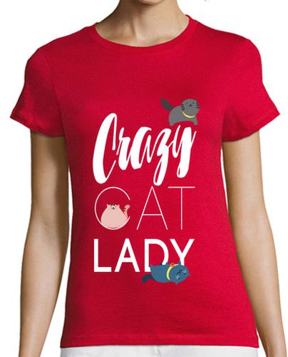 Camiseta mujer Crazy Cat Lady laTostadora - latostadora.com - Modalova