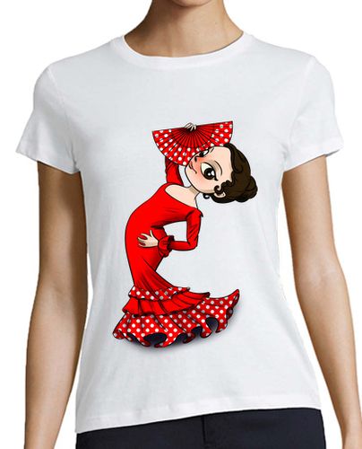 Camiseta mujer Bailarina flamenca - latostadora.com - Modalova