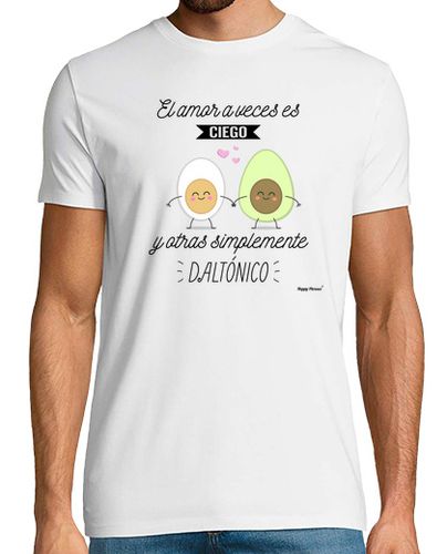 Camiseta Happy Phrases - Amor daltónico Letras Ne - latostadora.com - Modalova