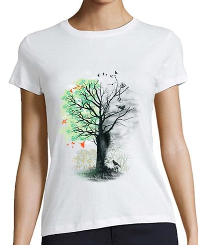 Camiseta Mujer Manga Corta que aman a la muerte del paisaje laTostadora - latostadora.com - Modalova