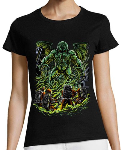 Camiseta mujer Cthulhu vs Ghostbusters - latostadora.com - Modalova