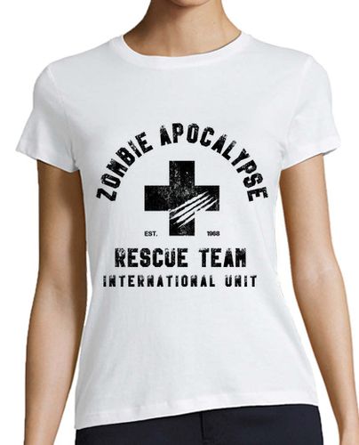 Camiseta Mujer Manga Corta George A. Romero - Zombie Rescue Team laTostadora - latostadora.com - Modalova