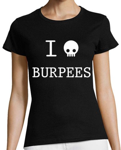 Camiseta Mujer Manga Corta I Hate Burpees - CrossFit laTostadora - latostadora.com - Modalova