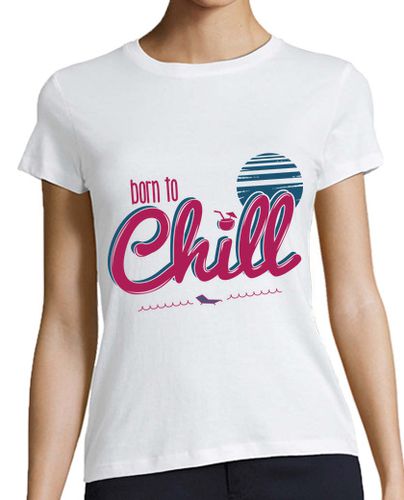 Camiseta mujer Born to Chill - latostadora.com - Modalova