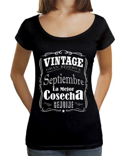 Camiseta Mujer Cuello Ancho Loose Fit Septiembre La Mejor cosecha laTostadora - latostadora.com - Modalova