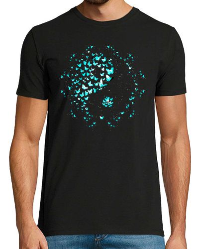 Camiseta Hombre Manga Corta mariposas yin yang laTostadora - latostadora.com - Modalova